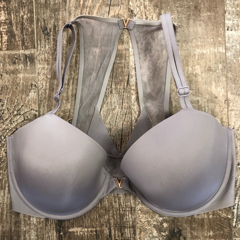 36DD Victoria’s Secret lined front close demi bra